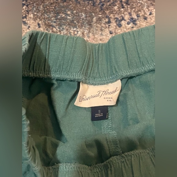Universal Thread Green Cotton Drawstring Shorts- Size M - Picture 2 of 4